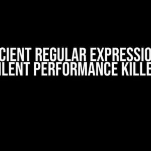 Inefficient Regular Expression: The Silent Performance Killer