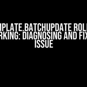 jdbcTemplate.batchUpdate Rollback Is Not Working: Diagnosing and Fixing the Issue